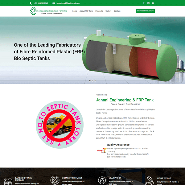 JANANI ENGINEERING & FRP TANK